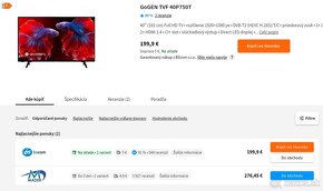 Ako nový TV 100cm 40" FULL HD Gogen TVF 40P750T - 2