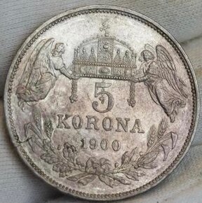 5 koruna 1900 KB - 2
