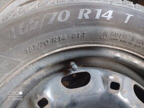 165/70R14 zimné pneu na diskoch - 2