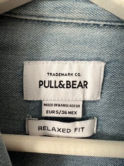 Pánska štýlová rifľová košeľa Pull&Bear - veľ. S - TOP STAV - 2