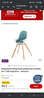 Detska jedalenska stolicka kinderkraft - 2