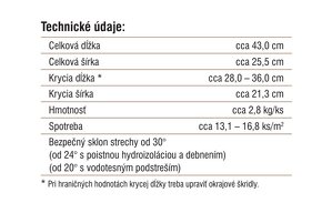 predam skridlu tondach Bravura plus PRIRODNA - 2