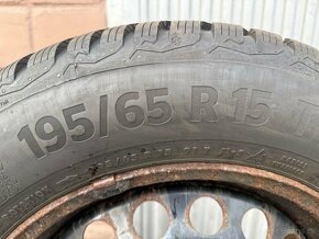 Zimne pneumatiky CONTINENTAL 195/65 R15 na diskoch - 2