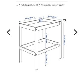 Prebalovaci pult Ikea - 2