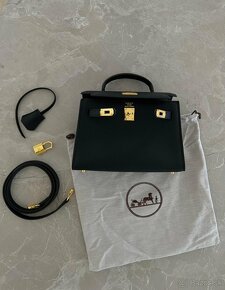 Hermes kelly mini čierna kabelka - 2