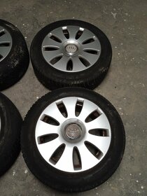 Elektróny 5x112 R16+celoročné pneu. - audi,škoda,seat a pod - 2