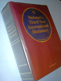 Predám obrovský anglický výkladový slovník Webster's Third - 2