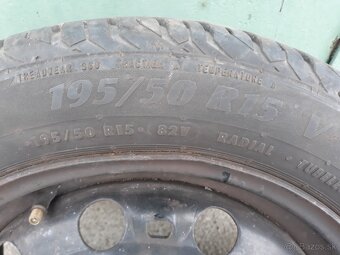 " Śkoda" letné pneu +plech.disky 195/50r15... - 2