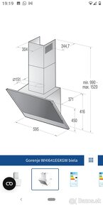 Gorenje WHI 641E6XVW odsávač par - 2