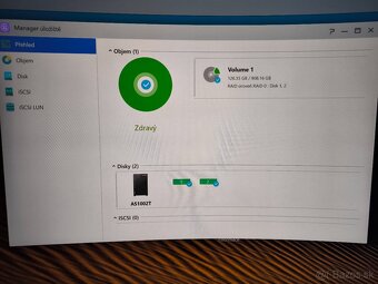 NAS Asustor AS-1002T + 2x500GB disky - 2