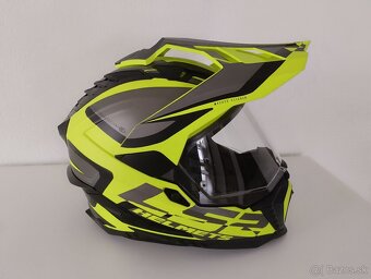 Enduro prilba LS2 Explorer Alter čierno-sivo-fluoresce - 2