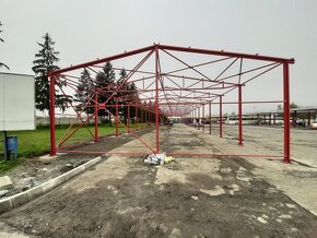 Oceľová konštrukcia haly - priehradová 5x12x42 m - 2