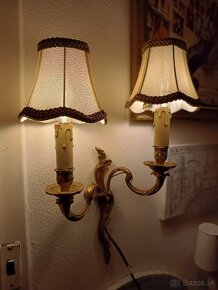 Nástenná originálna starožitná lampa - 2