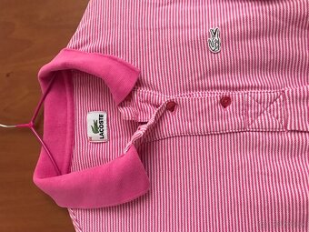 LACOSTE originál baby pink damske tricko 38 - 2