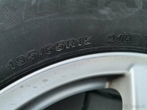 Alu disky 5X112 R15 + 195/65 R15 letné pneumatiky - 2