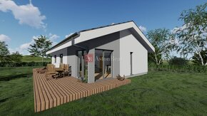 STAVEBNÝ POZEMOK, 890 m2, BADÍN, cca 13m x 65m + projekt dom - 2