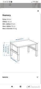 Výškovo nastaviteľný stôl PAHL IKEA - 2