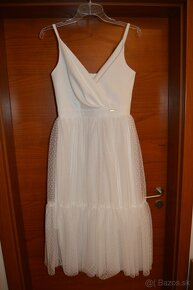 Popolnočné/biele spoločenské šaty zn. Luxie - 2
