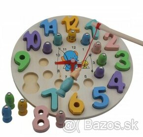 Hra magneticky rybolov a hodiny a veza a puzzle - 2