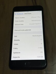 Predám Apple iPhone 7 Plus 128GB Známky používania - 2