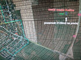 Predaj investičný pozemok Košice-Krásna 2139 m2 - 2