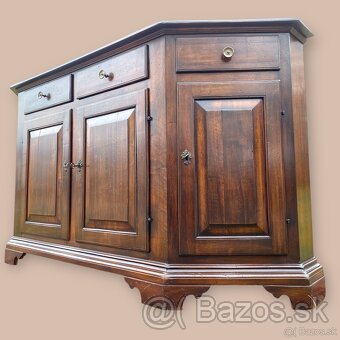 Rustikálna veľká masívna komoda - sideboard, S191xV99xH48 - 2