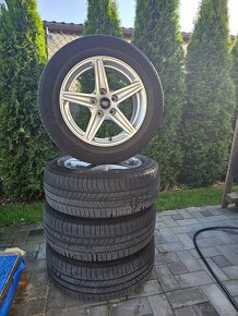 Originál Audi elektróny 5x112 R16 + letné pneu Michelin - 2