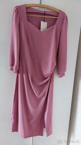 Nové elegantné ružové midi šaty Mohito - 2