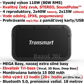 Bluetooth reproduktor Tronsmart Force Max 80W - NOVÝ - 2