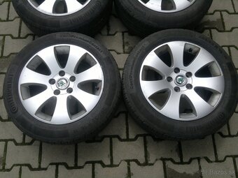 Elektrony Skoda Superb 2  5x112 r16,letne pneu. 205/55 r16 - 2