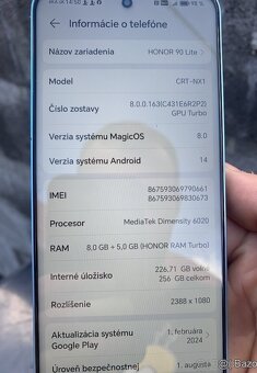 HONOR 90 Lite 5G 8 GB/256 GB Cyan Lake - 2