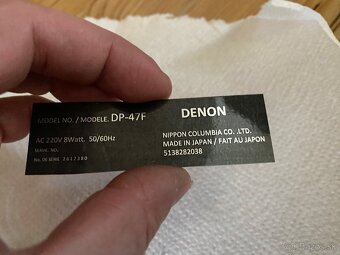 Denon DP 37F / 47F Trafo na 230 V + Nálepka - 2