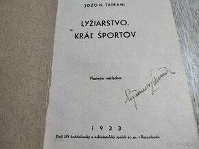 LYŽIARSTVO,KRÁĽ ŠPORTOV..1933--JOŽO NIŽŇANSKÝ-TATRAN--na prv - 2