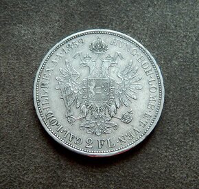 Predám 2 zlatník/florin 1859 B František Jozef I. - 2