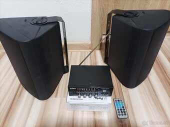 Mini zosilňovač s USB, bluetooth a rádiom - 2