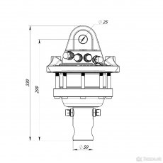 hydraulický rotátor FORMIKO 4,5 t FHR4500 L - 2