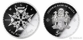 investičné strieborné mince Malta 2024 Proof silver - 2