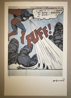 Andy Warhol "Superman Puff" Limitovaná edícia_Certifikát - 2