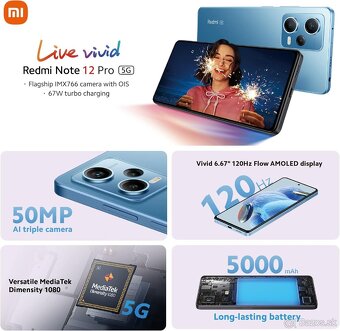 Xiaomi Redmi Note 12 Pro 5G Sky Blue - 2