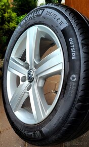 alu R16 5x112 orig. VW Golf 8, letné pneu Michelin 205/55 - 2