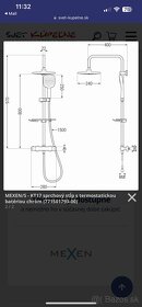 Sprchovy set Mexen s termostatickou hlavicou,novy - 2