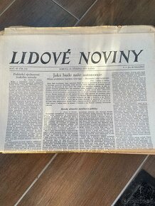 lidove noviny stare noviny historicke noviny z r. 1939 - 2