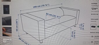 KLIPPAN 2-pohovka ,Vissle sivá IKEA - 2