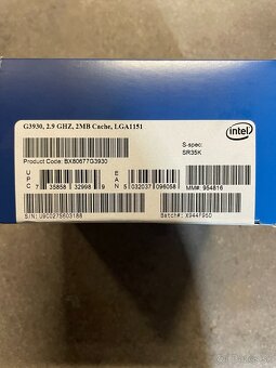 Intel Celeron G3930, 2.9GHZ - 2