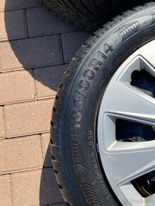 185/60R14 celoročné pneumatiky +plecháče - 2