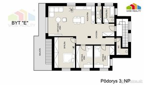 VIDEO NOVOSTAVBA 4-IZB BYT "E" 106,45 m² + TERASA 23,26 m²,  - 2