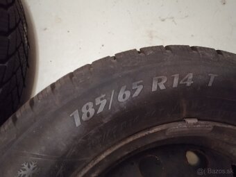 Plechové disky so zimnými pneumatikami 185/65 R 14 T - 2