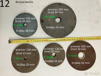 Brúsne kamene a rezné kotúče do brúsky a karbobrúsky - 2