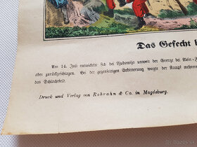 Starožitný tisk obrázkové noviny 1876 Srbsko-turecká válka - 2