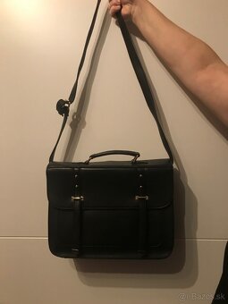 Čierna aktovka / kabelka crossbody - 2